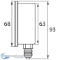 Preview: Manometer glyceringedämpft Gehäuse Edelstahl 0-400 bar